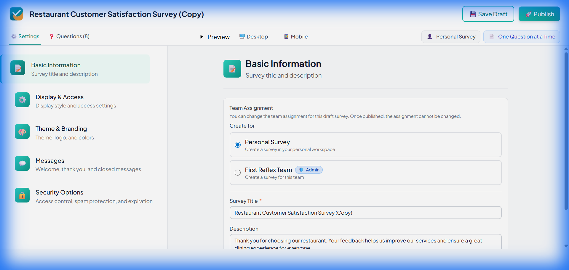 Clone configuration form